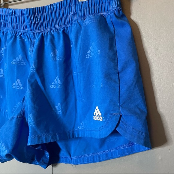 Adidas cobalt Blue Logo Athletic Shorts size small - Picture 2 of 6